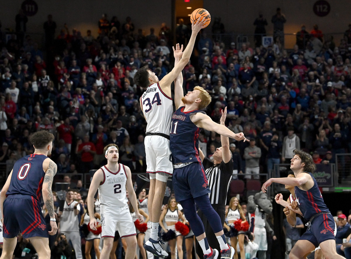 Holmgren and Timme had 14 combined rebounds in Gonzaga's WCC championship game victory over Saint Mary's.